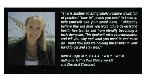 "Detoxify or Die" Book Back Cover